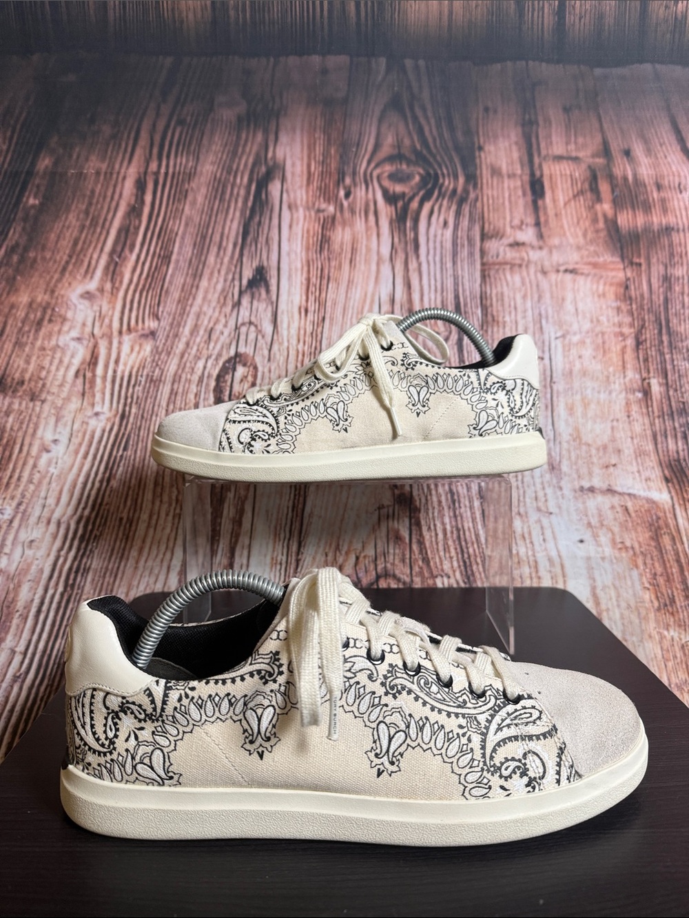 Tory Burch Howell Court Paisley Print Sneakers Womens Sz 10M